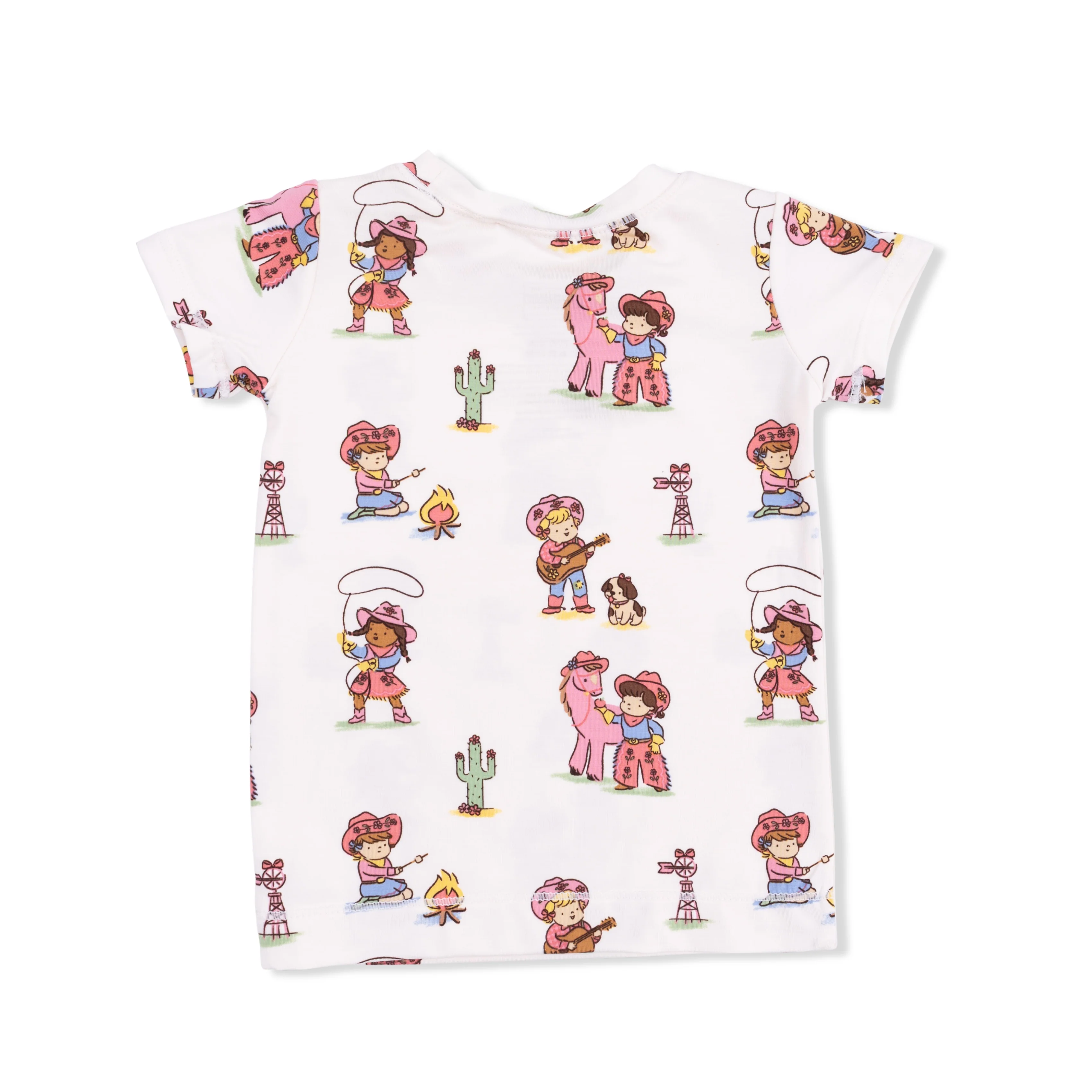 Vintage Cowgirls - Short Sleeve Loungewear Set - Image 3