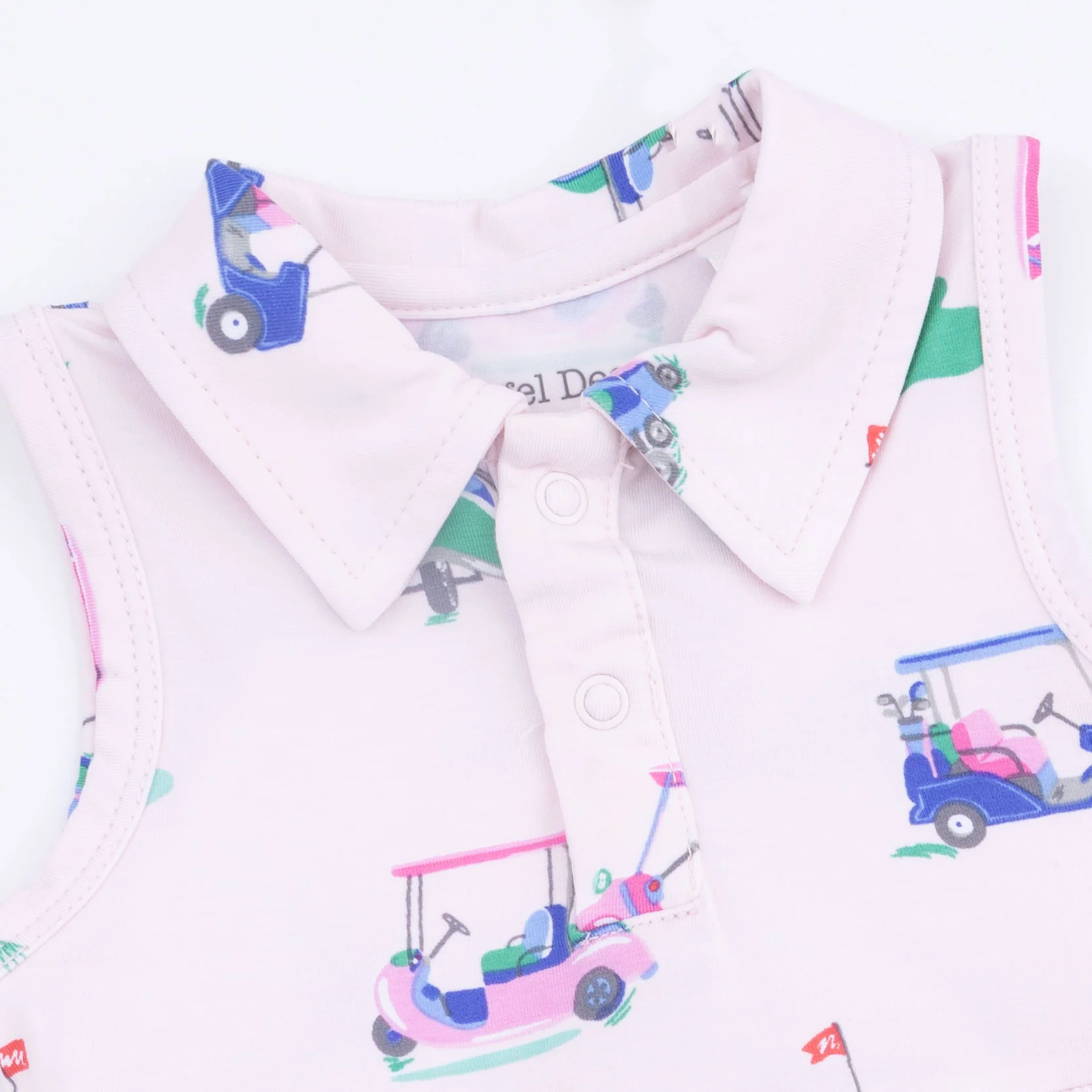 Vintage Golf Carts Pink - Polo Tennis Dress - Image 3