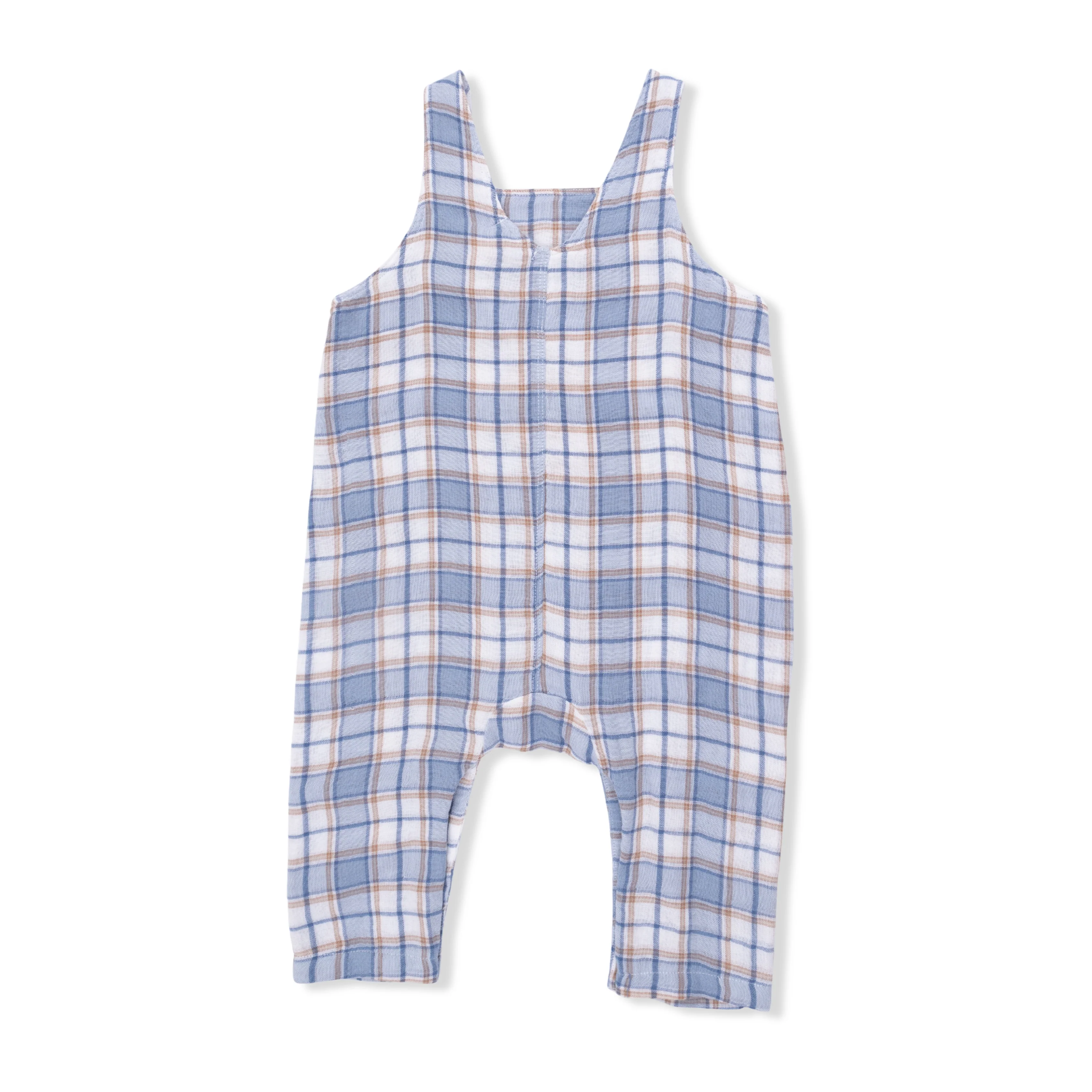Western Boot Plaid - Crew Neck Tee with Overalls - Image 4