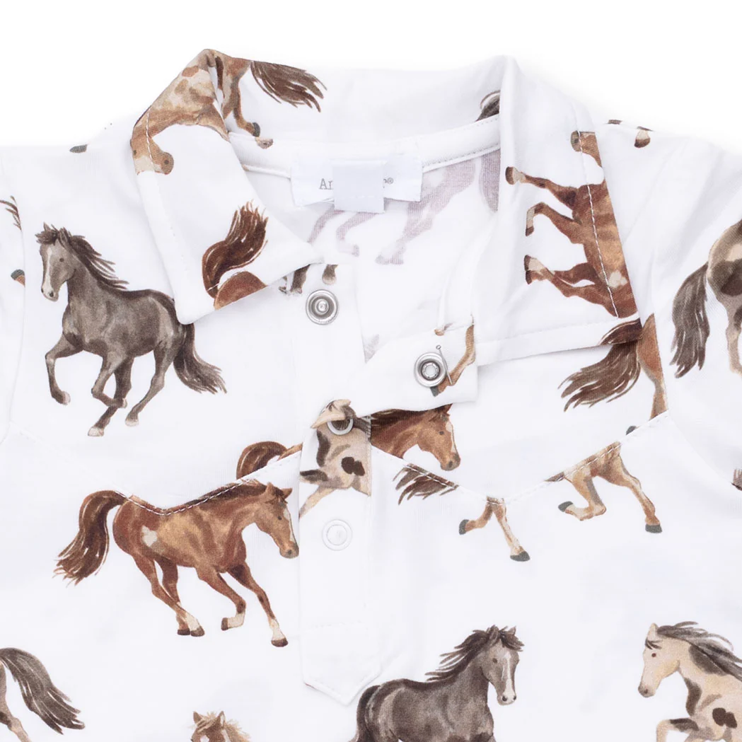 Wild Horses - Long Sleeve Cowboy Romper - Image 3