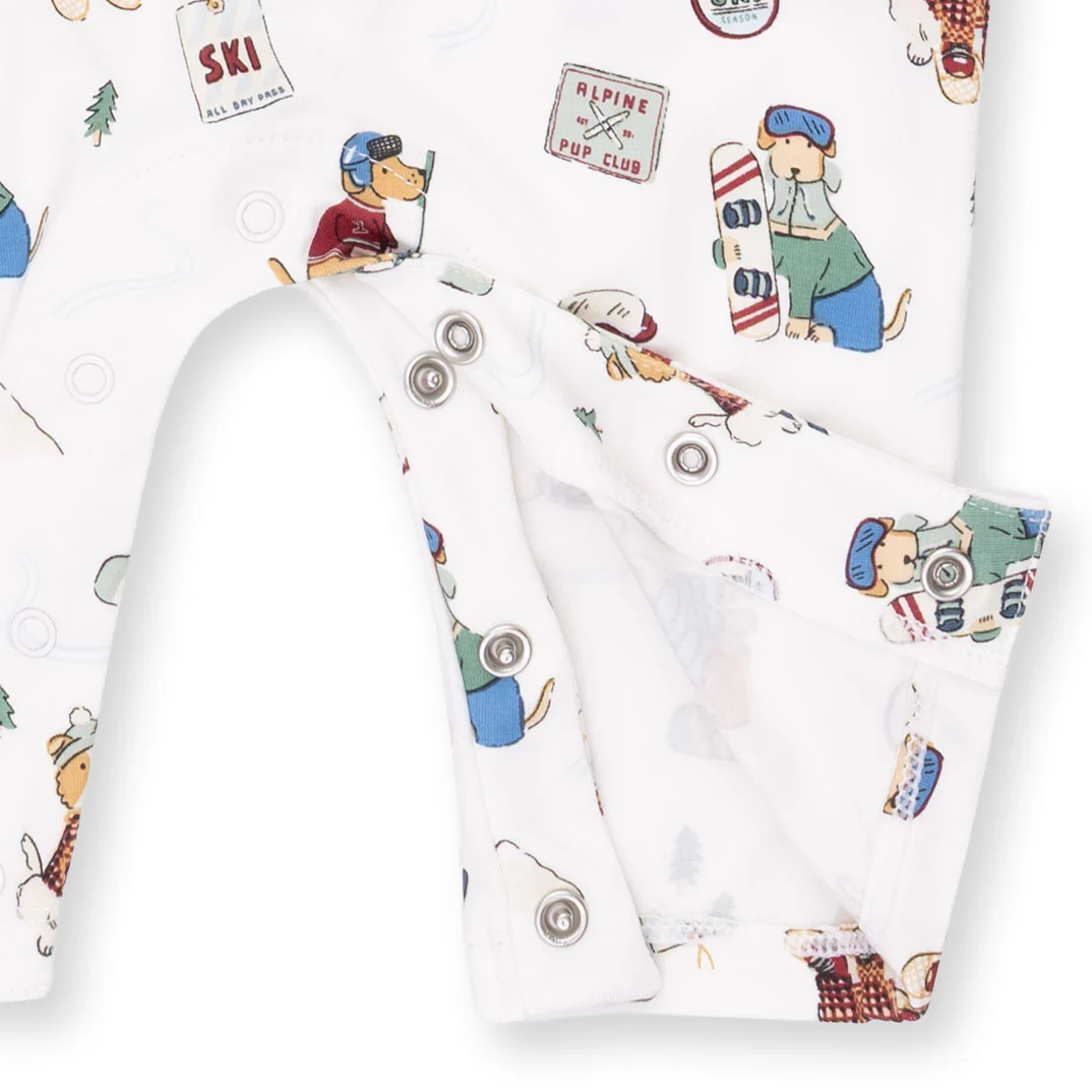 Winter Sports Dogs Green - Uni Romper - Image 3