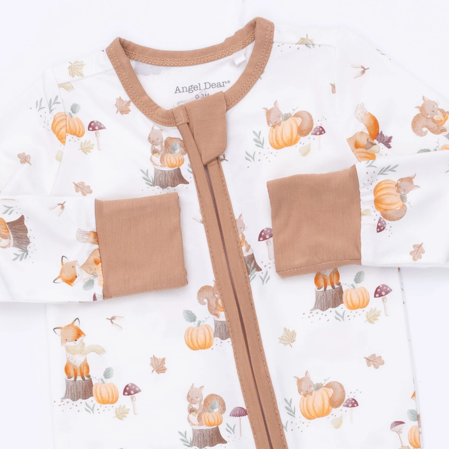 Woodland Animals with Pumpkins - Convertible Romper - Image 3